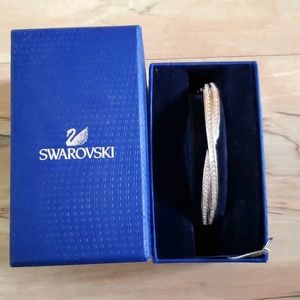 Swarovski silver and crystal bangle